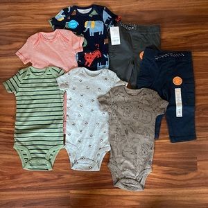 Baby boy onesie & pants bundle